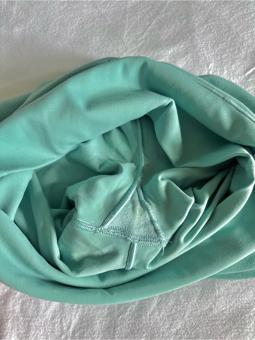 High-Waist Teal Women’s Active Shorts - Picture 5 of 6